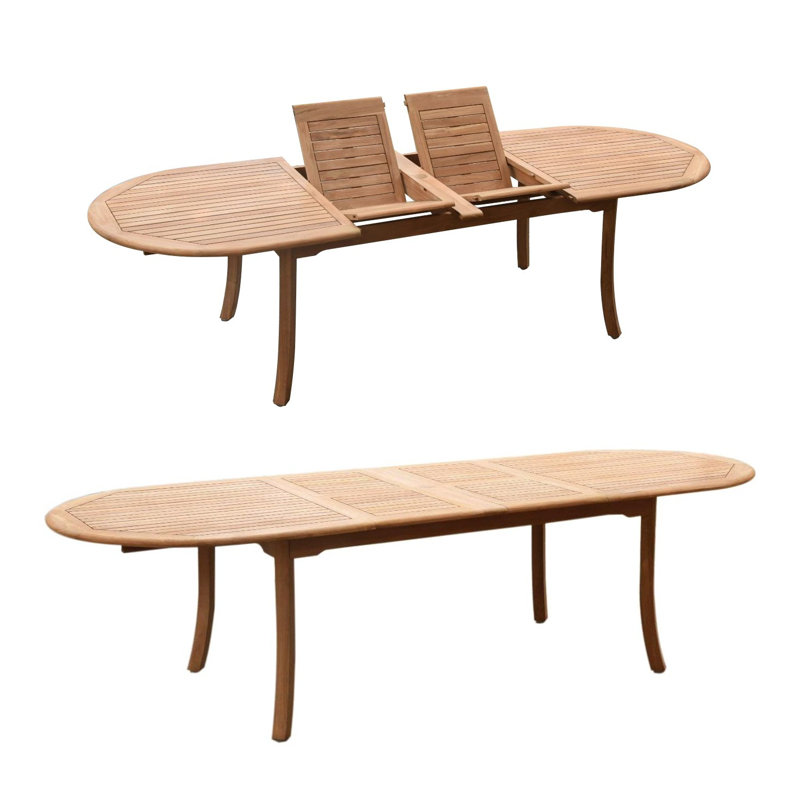 Osborne Outdoor 13 - Piece Teak Dining Set, 10, 30.5" H x 82" L x 40" W