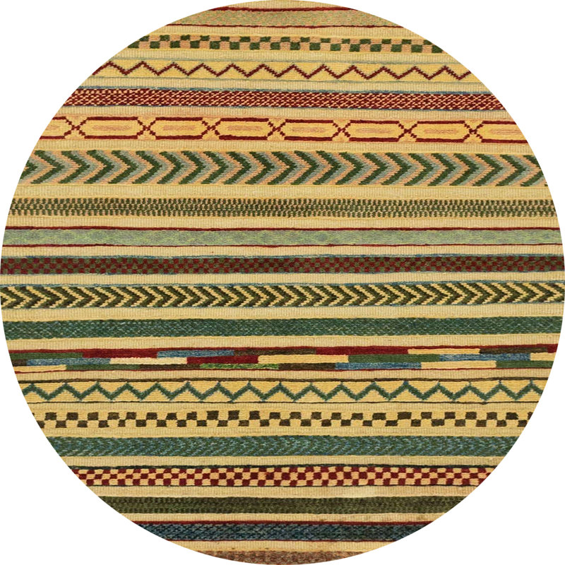 Abstract Indoor Rug, Round 3'