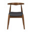 Ensemble de salle à manger 5 pièces de style Mid-Century moderne avec structure en bois d'hévéa massif et similicuir de qualité supérieure