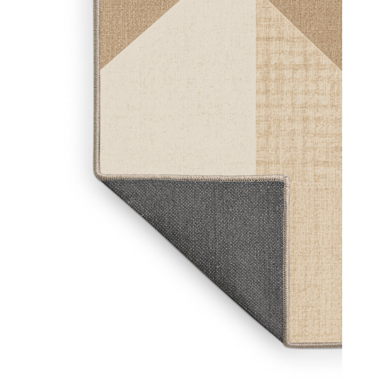 Soft Plush Earls Cottage Americana Plaid Area Rug in Beige – Beige Binding, 8' Round