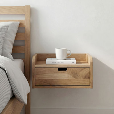 45 cm W Solid Wood Bedside Table