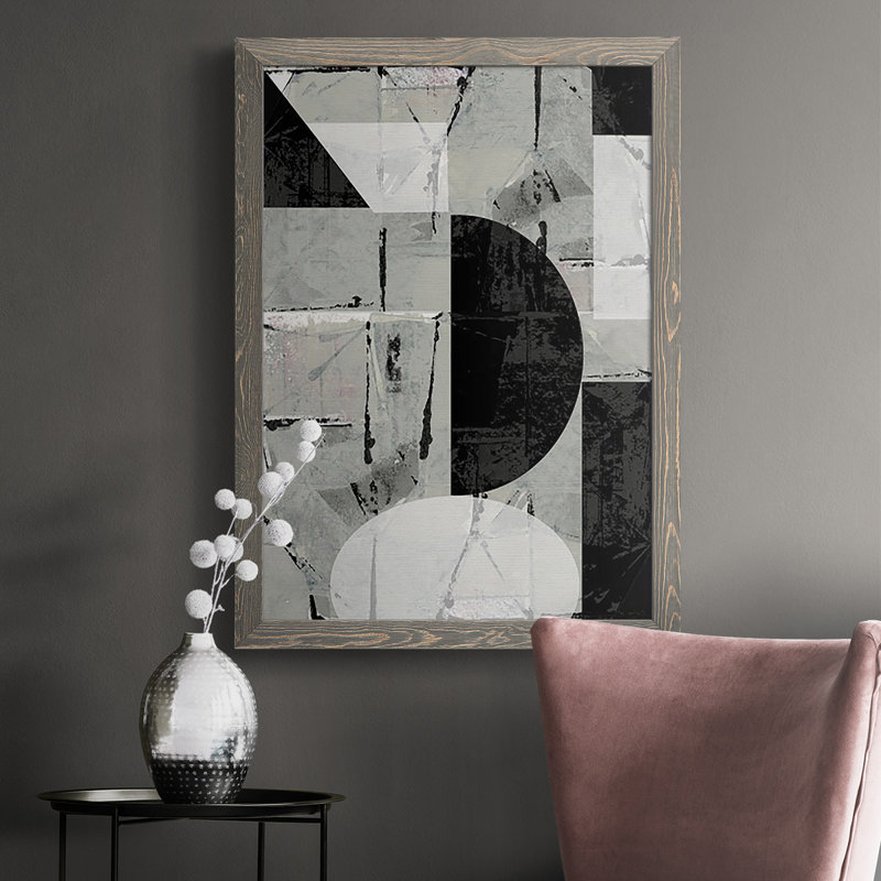 Abstrait Neutralité I - reproduction de photo sur toile simple, H 37,5 po x l 27,5 po x P 1 po, Gris