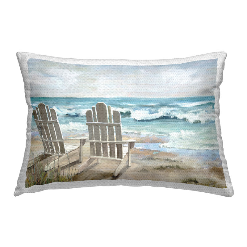 Housse de coussin rectangulaire en polyester pour l'intérieur et l'extérieur Carson Lyons