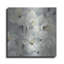  «Fleurs sur fond gris 2» par Silvia Vassileva, art mural en métal, 36 po x 36 po