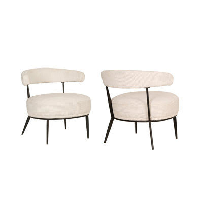 Chaise d'appoint Ariana, crème