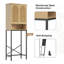 Armoire en rotin au-dessus de la toilette avec support en métal