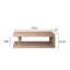 Table basse rustique, table basse en bois, table basse de style campagnard, mobilier rustique moderne, table basse avec tablette, table de salon en bois