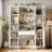 78.7'' H X 63'' W 2-Drawer Bookcase With Glass Doors