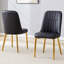 Chaises de salle à manger confortables en cuir PU de style moderne et élégant pour la cuisine, la chambre à coucher et le bureau
