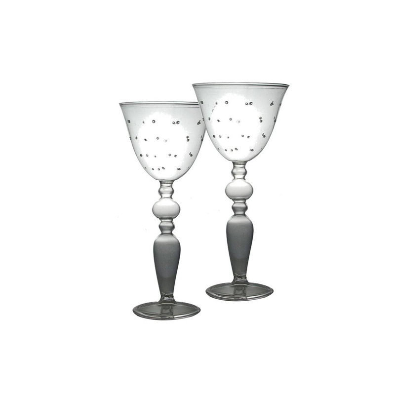 À pied en verre 12 oz pour le vin soufflé Fryar