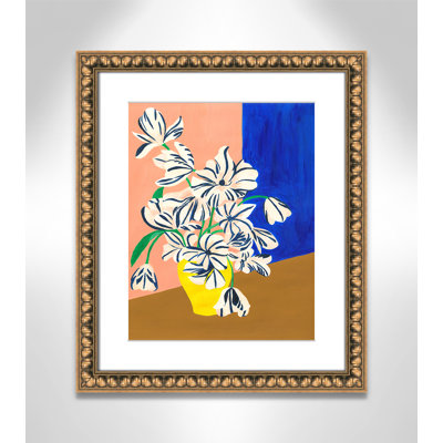 «Stripey Flowers Print» par Violets Print House