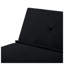 Canapé-lit futon noir à 3 places, canapé-lit pliant simple avec structure en métal robuste et tissu en polyester-130633236