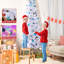 Arbre de Noël blanc illuminé-330670195