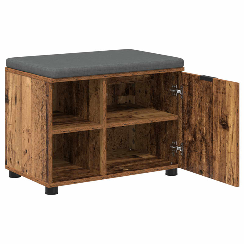 Storage Bench, Old Wood, 46cm H x 60cm W x 38cm D
