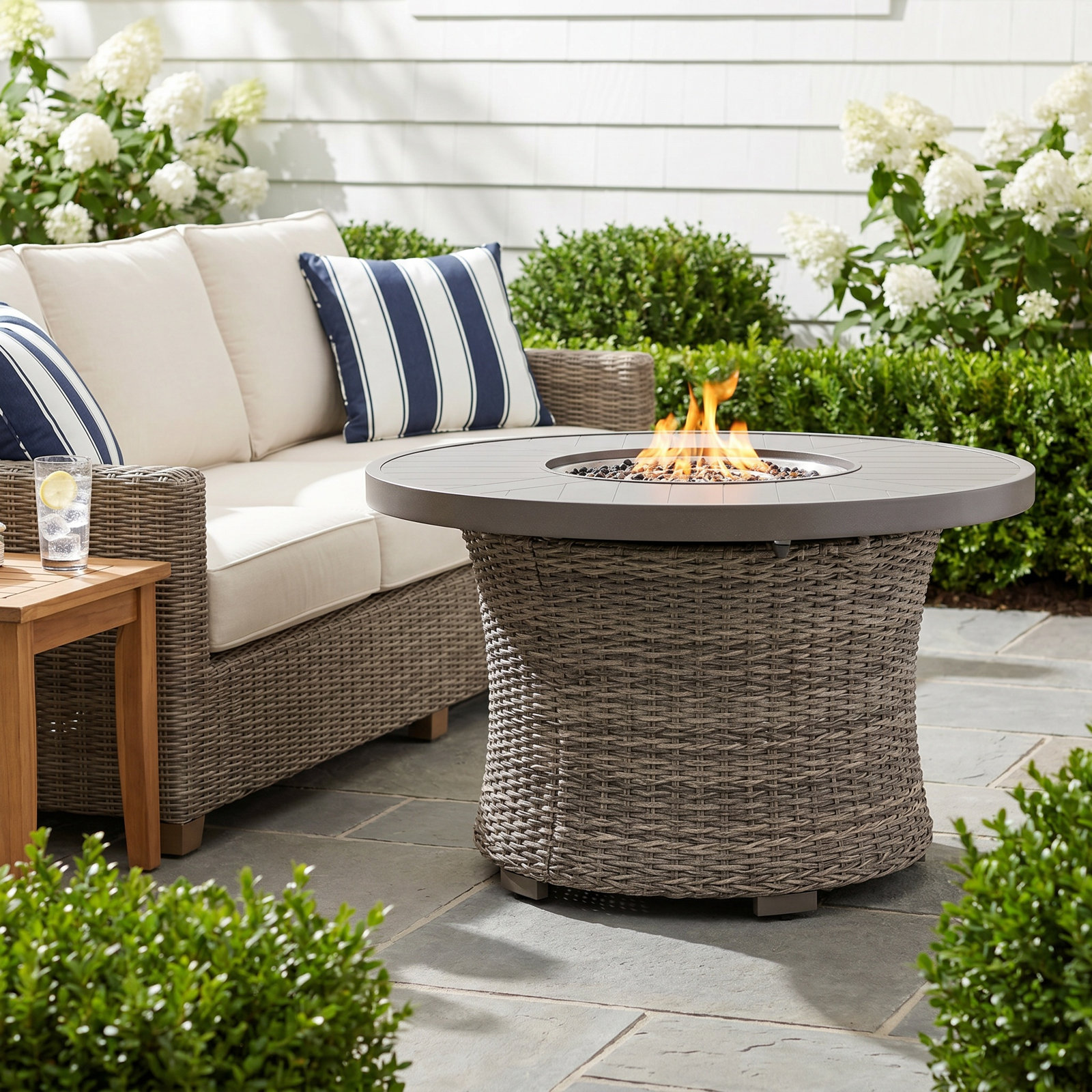 Round Fire Pit Table