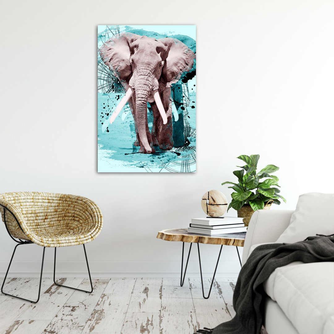 Grafikdruck Elephant Watercolor