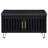 Clackamas Black 2-Door Storage Bench-2091442535