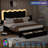 Upholstered LED Bed Frame with Drawer-299003171-299003196