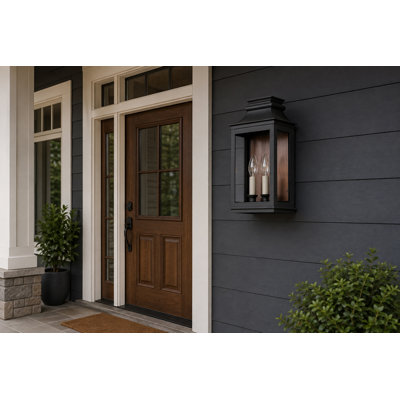 Megaira 2-Light Dimmable Outdoor Wall Light