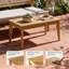 Canapé deux places Arbora avec table basse (partie 1 sur 2) - Mobilier d'extérieur en bois avec dossier tressé à double corde et assise profonde