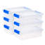 IRIS 2,4 pte Bacs de rangement en plastique avec couvercles, contenants transparents, bacs verrouillables, paquet de 6-1612732230