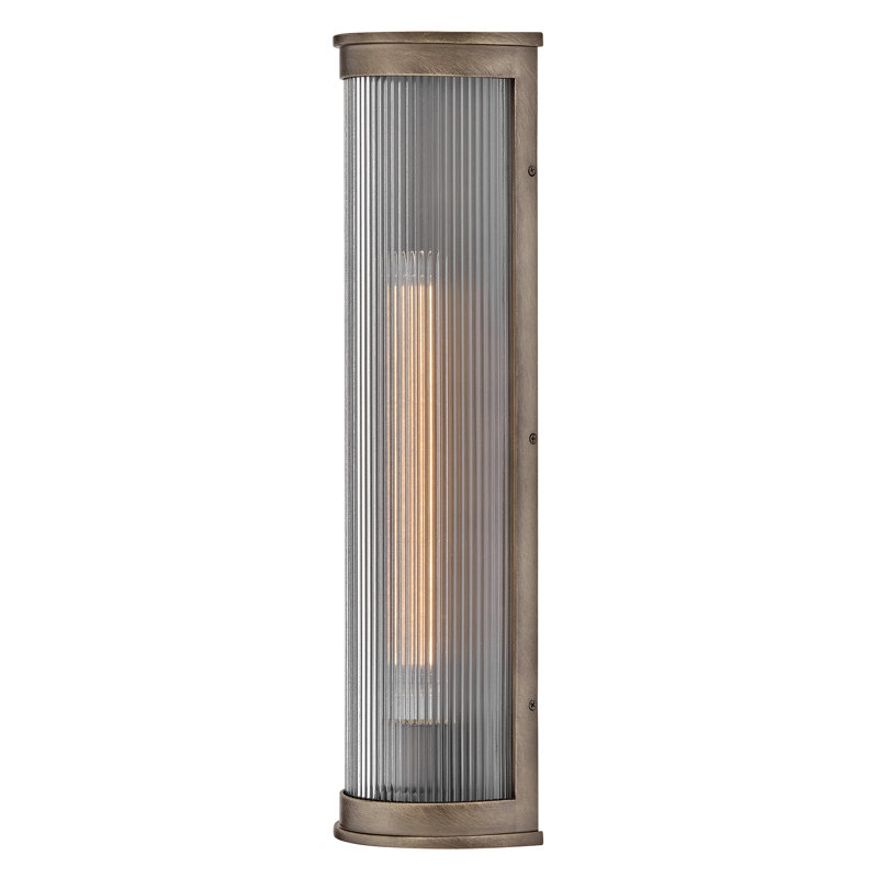 Grande lanterne murale Hinkley Bluffton, 24 po de hauteur, En haut, Bronze brillant