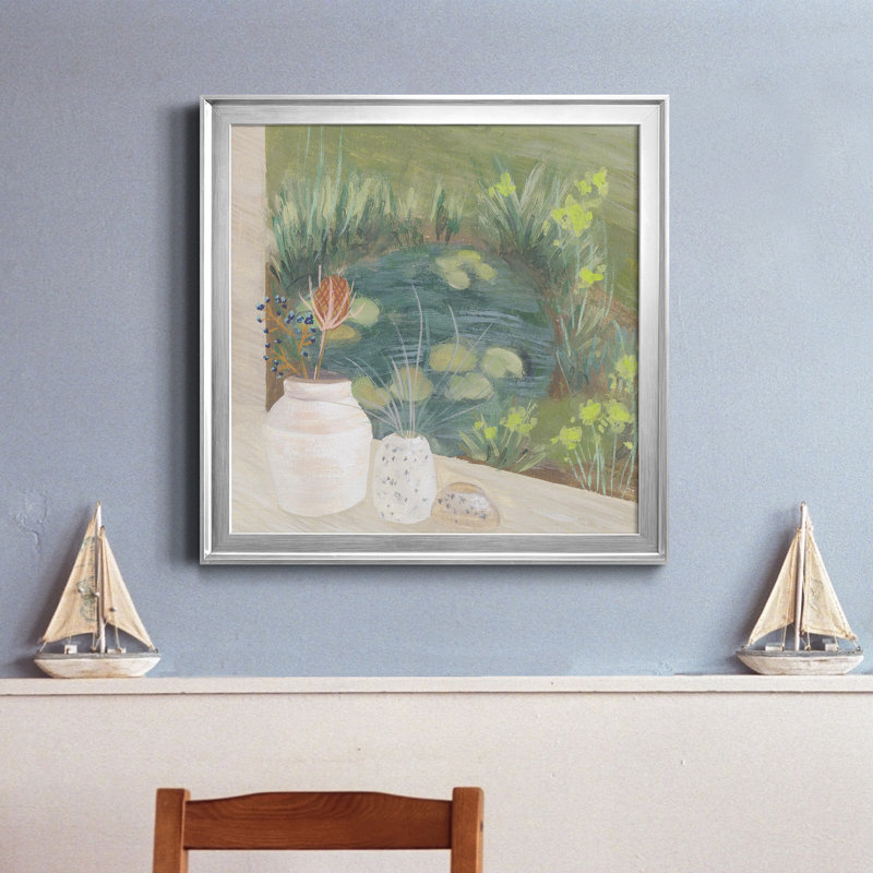 27_Window Plants IV-Premium, reproduction encadrée - prête à être accrochée, H 17,5 po x l 17,5 po x P 1,5 po, Pas de tapis