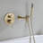 7.3" Solid Brass Single Handle Wall Mounted Roman Tub Faucet with Handheld Shower-67903913