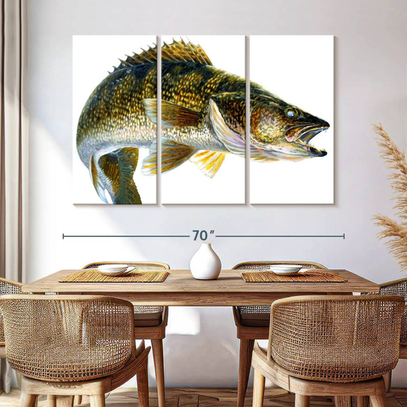 Brampt Break Line Walleye, H 42 po x l 65 po