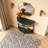 Console Table Half Moon Design End Table With 2 Storage Drawers And Bottom Shelf For Living Room, Bedroom, Study, Hallway-1685298920