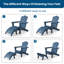 Wolak Classic Outdoor Adirondack Folding Ottoman-283709294