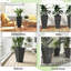Ensemble de 3 pots à fleurs empilables, grands pots à fleurs-979185892