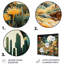 Cactus vert sarcelle - Décoration murale florale en métal-518485043