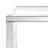 Eemil Square End Table with Glass Top in Mirrored and Clear