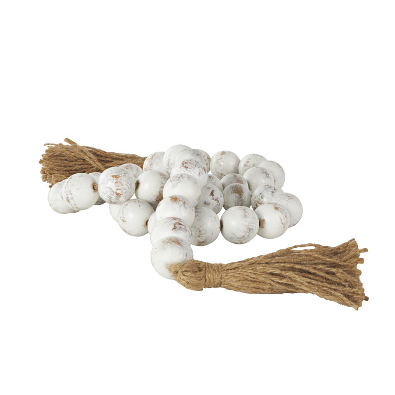 Guirlande en bois avec perles