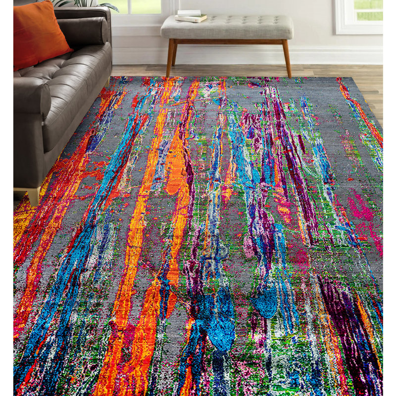 Abstract Area Rug, Rectangle 8' x 10'