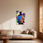 Abstrait coloré, impression de hockey sur graffiti-2085099978