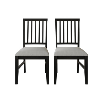 Wooden Dining Chair With Warm Grey Cover