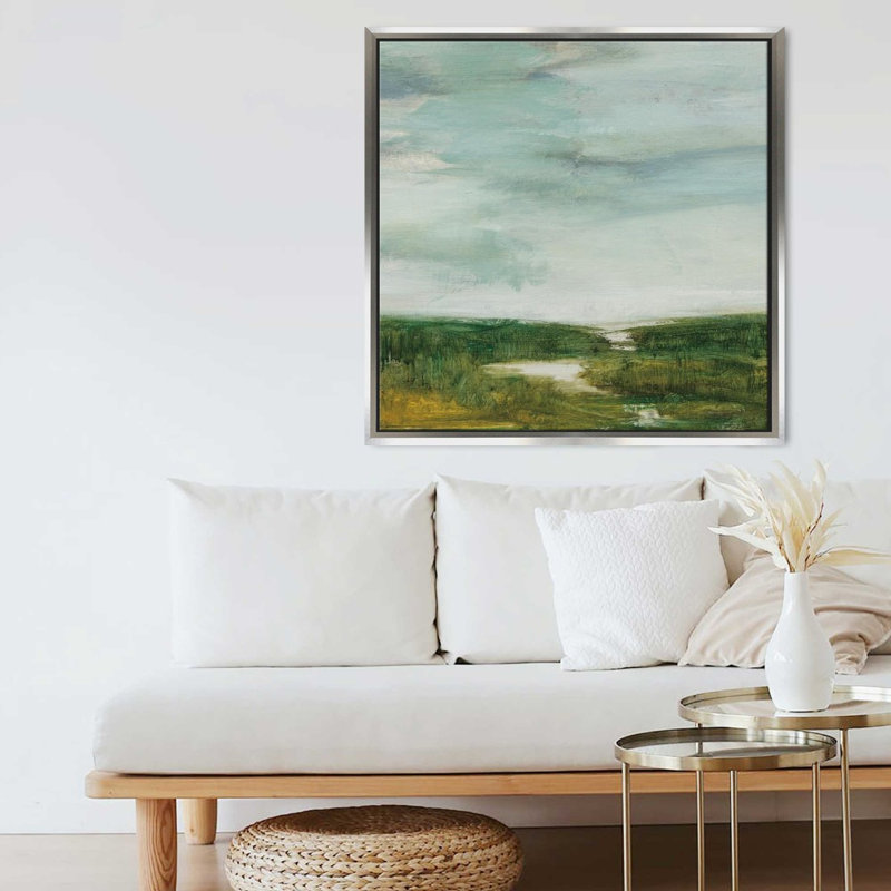 «The Path of Water» par Julia Purinton - Impression sur toile, H 24 po x l 24 po, Argent