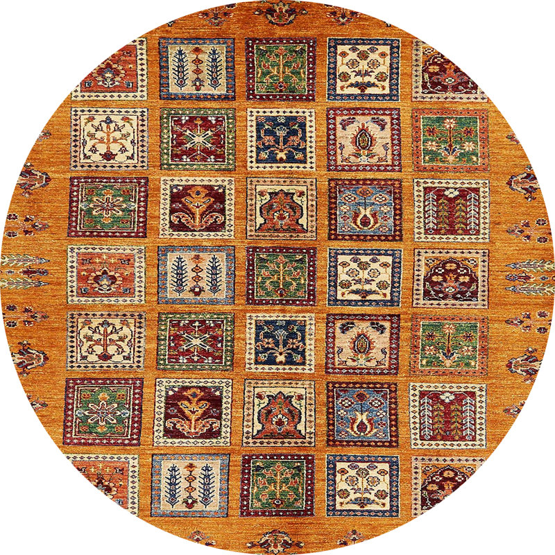 Abstract Indoor Rug, Round 3'