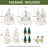 Ceramic Christmas Village Set - 11 Piece Lighted Tabletop Decor With LED Houses & Trees, Winter Scene Farmhouse Display For Holiday Home Decorations