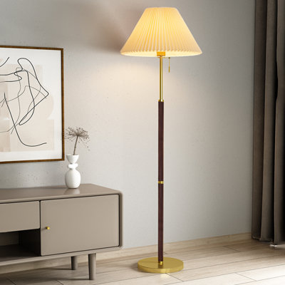 Picture color Solid Wood + Iron Free form Floor Lamps