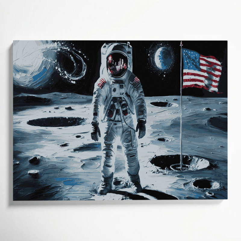 «Space» par Neil Armstrong, H 16 po x l 20 po