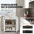 Kitchen Island Cart Rolling Storage Cabinet On Wheel With Charging Station (Not Include Stools)