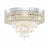 Leverette 4-Light 15.2" Crystal Flush Mount Dimmable Tiered Chandelier-360292417