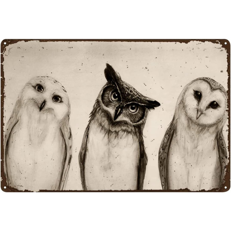 Rustic Wall Decor on Metal, 8'' H x 12'' W x 0.1'' D