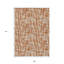 Tapis extérieur lavable abstrait 9 pi x 12 pi en terre cuite