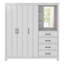 Limestone 3-Door Combi Fitment Wardrobe-108940894