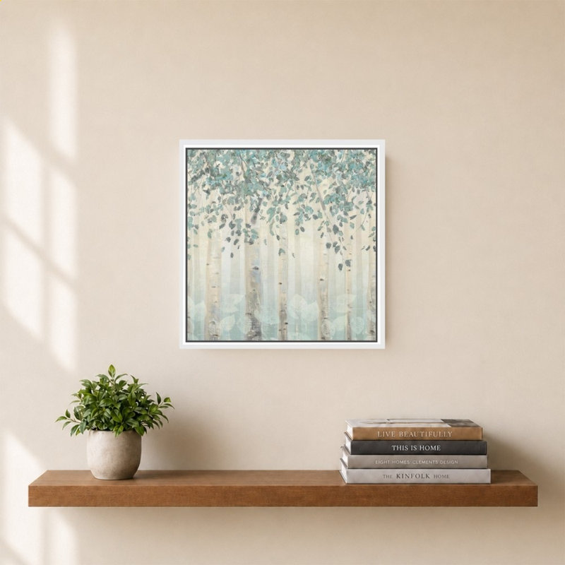«Dream Forest I Silver Leaves» par James Wiens - impression sur toile, 28" H x 28" W