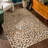 Moors Black Modern Leopard Print Soft Area Rug-2109704702